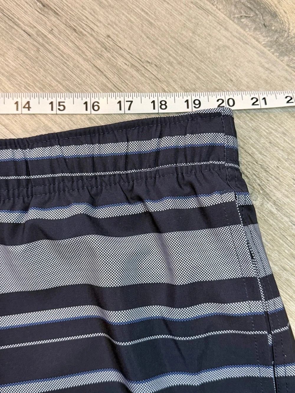 Nautica Swim Stretch Quick Dry Comfort Liner Shorts Stripes Blue Men’s XXL NWT